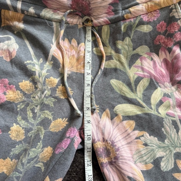 Chaser Henley Soft floral jumpsuit drawstring waist Lounge Recycled material S - Picture 11 of 11